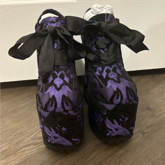 NWOB Dolls Kill / Widow Sultry Sins Oxford Platforms - Picture 2 of 7